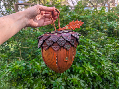 Leather Acorn Bag