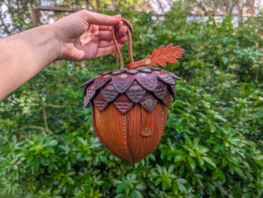 Leather Acorn Bag